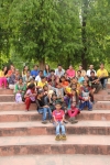 Youth Volunteers with Goonj Children
